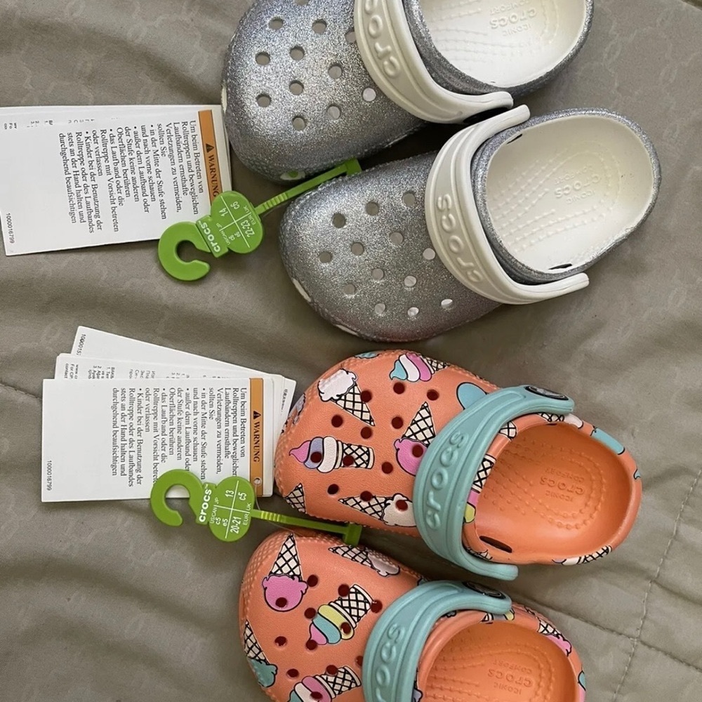 Baby Crocs 2 pairs size 5 and 6